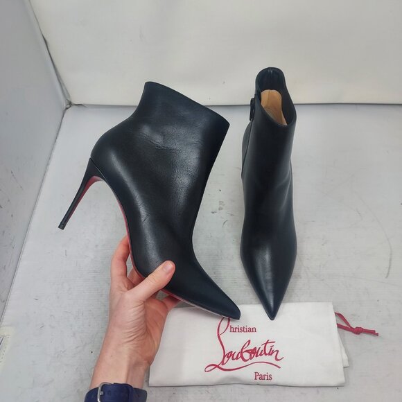 CHRISTIAN LOUBOUTIN Black So Kate Ankle Heel Boot - Picture 1 of 13